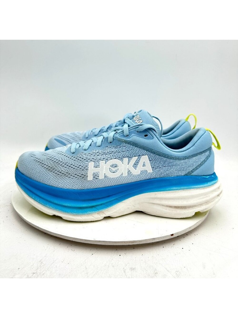 Hoka One One Bondi 8 Men Size 9D 1123202 ABDB Airy Blue Diva Running Shoes